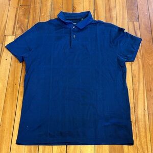 HUGO BOSS Men's Deep Blue Polo Shirt Cotton Piqué - Men's Size SMALL